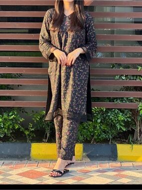 Pakistani 2 PCs salwar suit dress casual wear small